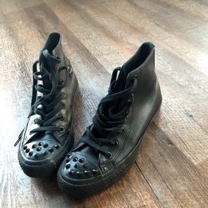 Black Studded Converse